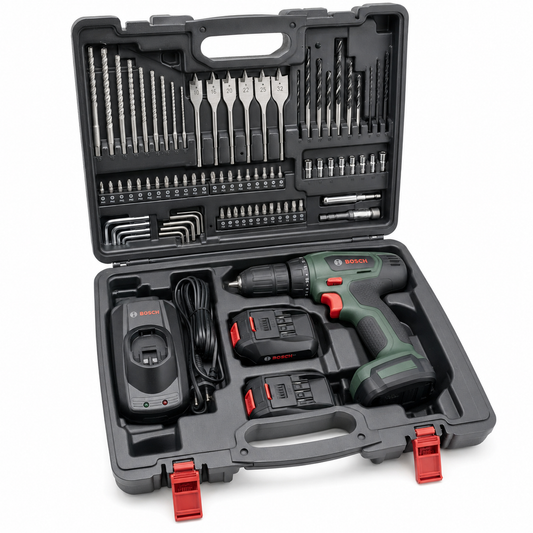 Bosch 84 Parça Çift Akülü Darbeli Matkap Seti